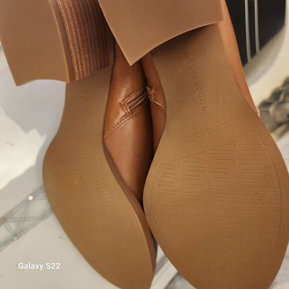 LiverPool Leather Boots "Encino" Pecan. NIB. Size 9.5 - Picture 9 of 12